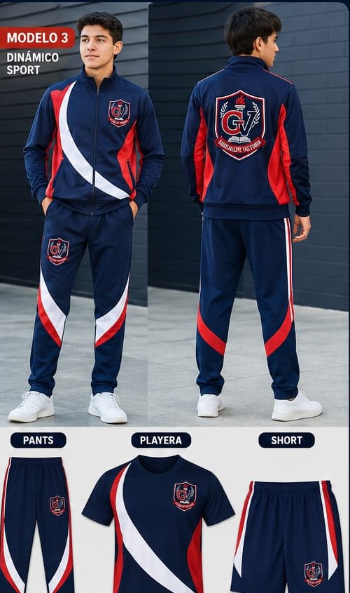 Uniforme deportivo Guadalupe Victoria dinámico