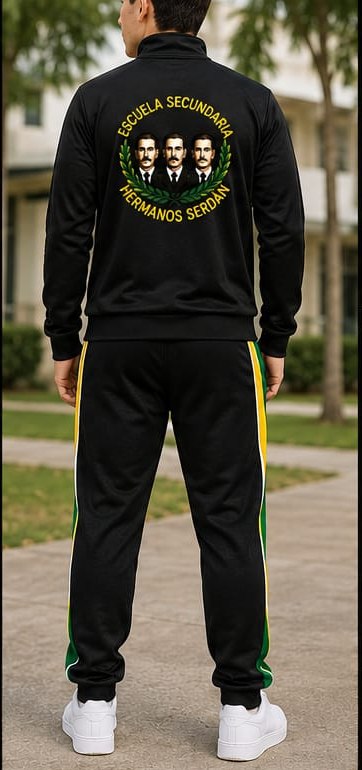 Vista trasera uniforme deportivo